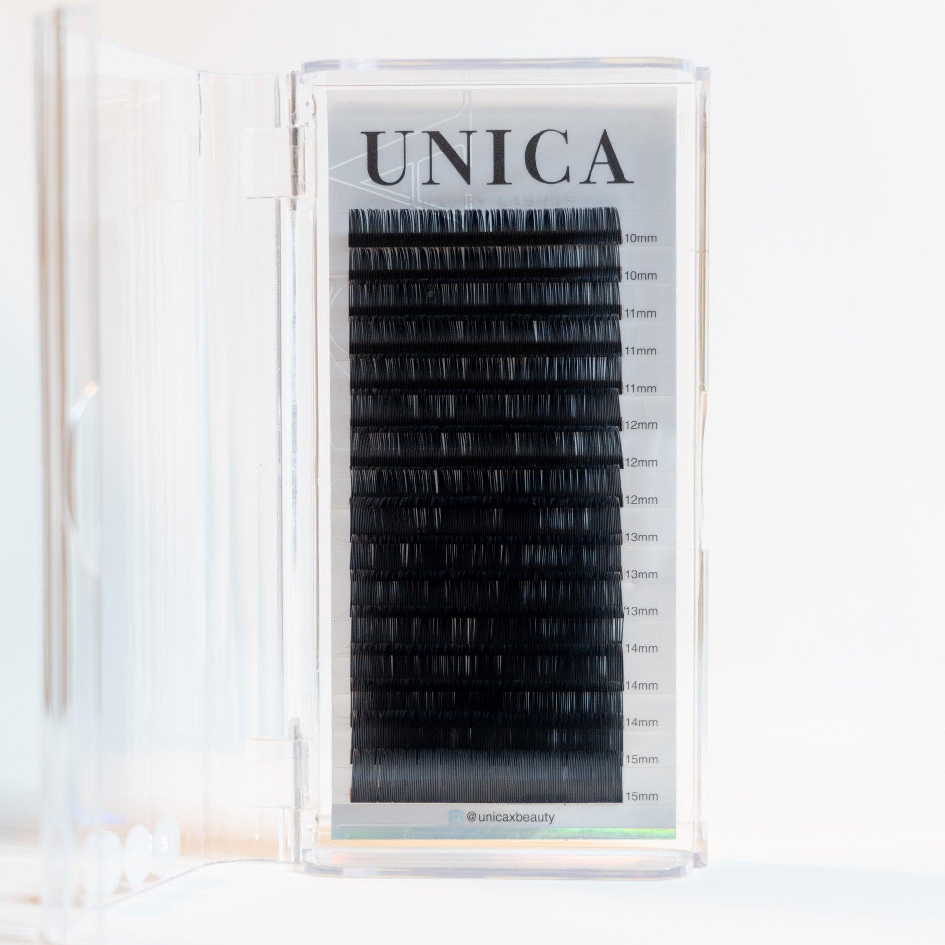 Single Length Lash Tray .05 D-Curl (10mm-25mm) - Unica Beauty
